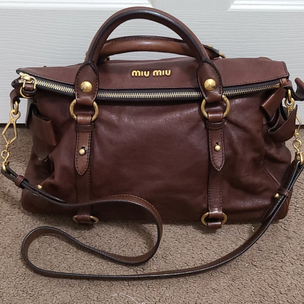 Miu Miu vintage leather handbag
